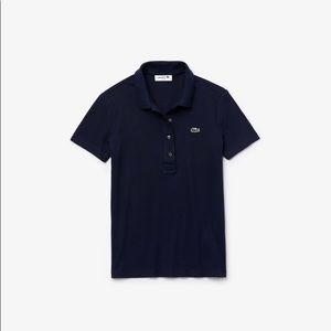Lacoste Women Ribbed Cotton Polo🦖